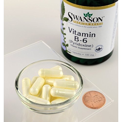 Swanson – Vitamin B6 (Pyridoxin HCI) 100mg, 250 Kapseln – Hochdosiert ...